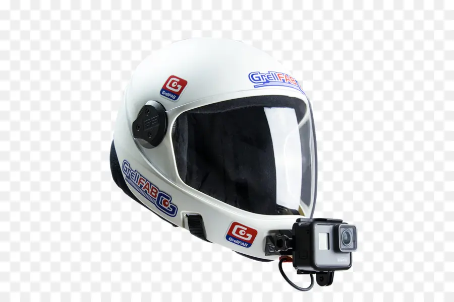 Capacete Branco Com Câmera，Câmera PNG