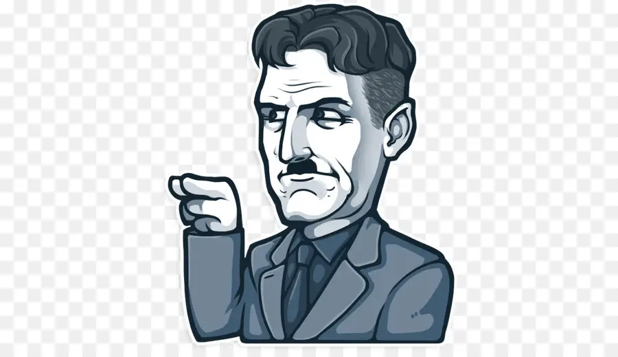 George Orwell，Adesivo PNG