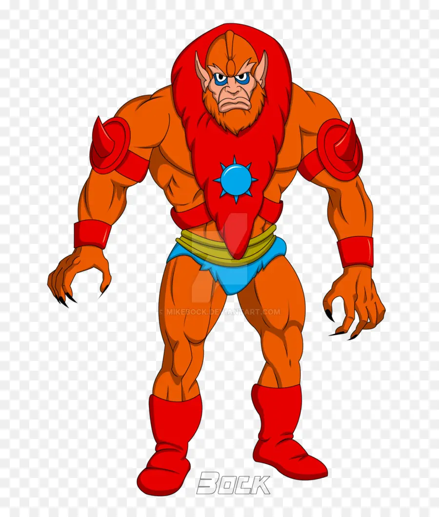 Personagem De Desenho Animado，Muscular PNG