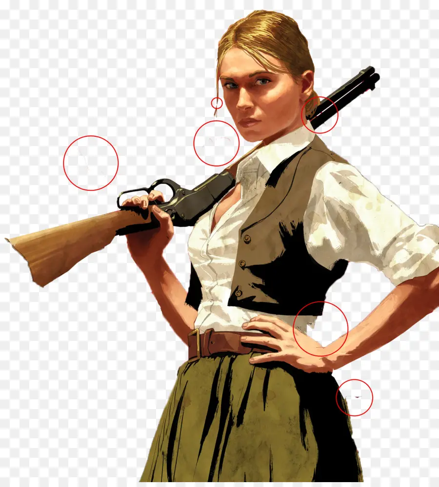 Mulher Com Rifle，Pistola PNG