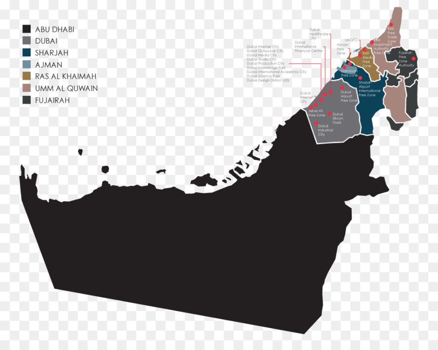 Mapa Dos Emirados Árabes Unidos，País PNG