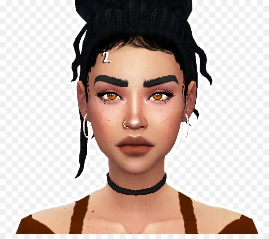 Sobrancelha，Sims 4 PNG