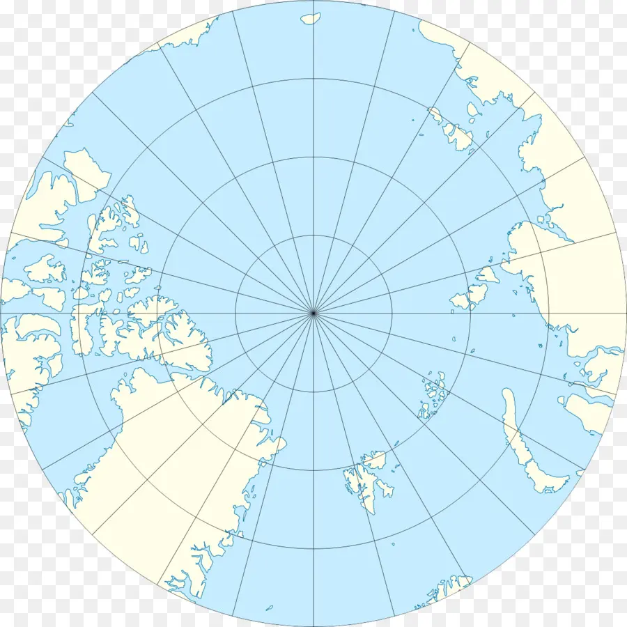 Mapa Polar，ártico PNG