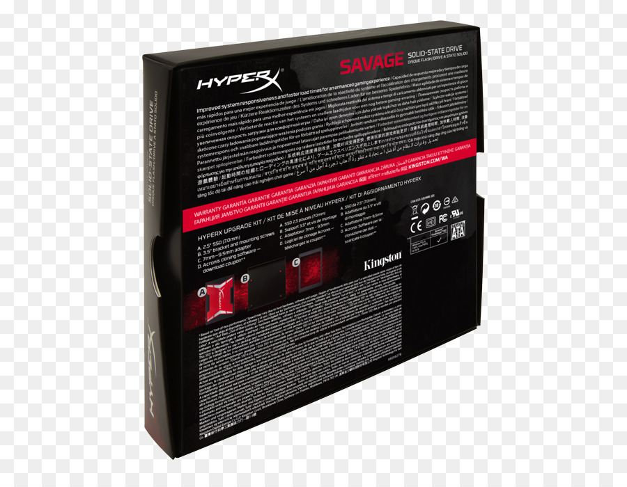 Kingston Hyperx Savage Ssd，Solidstate Unidade PNG