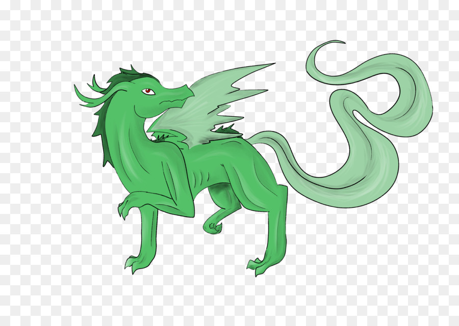 Dragão Verde，Fantasia PNG