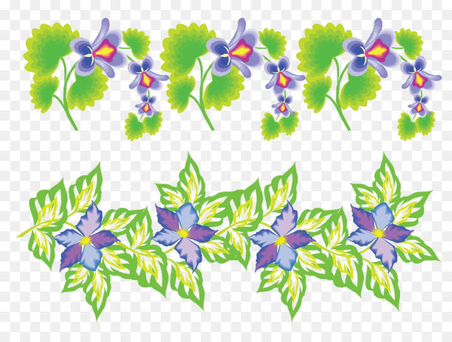 Design Floral，Vinheta PNG