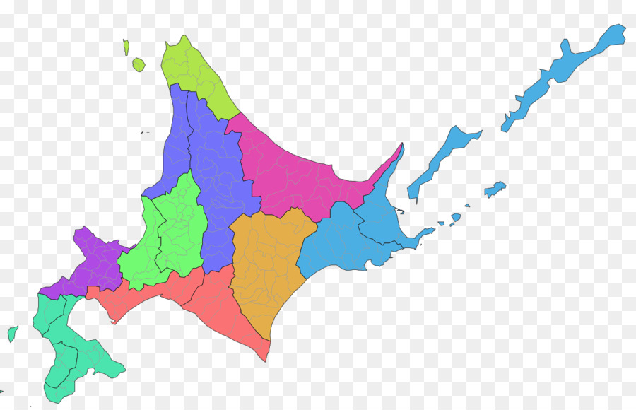 Hokkaido，Mapa PNG