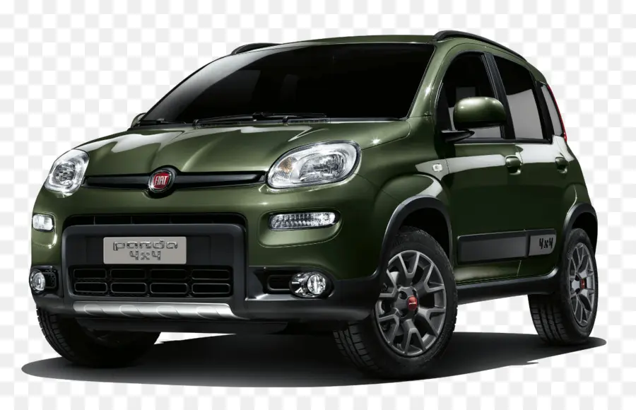 Carro Fiat Panda，Verde PNG