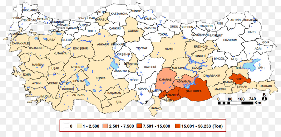 Mapa Da Turquia，Regiões PNG