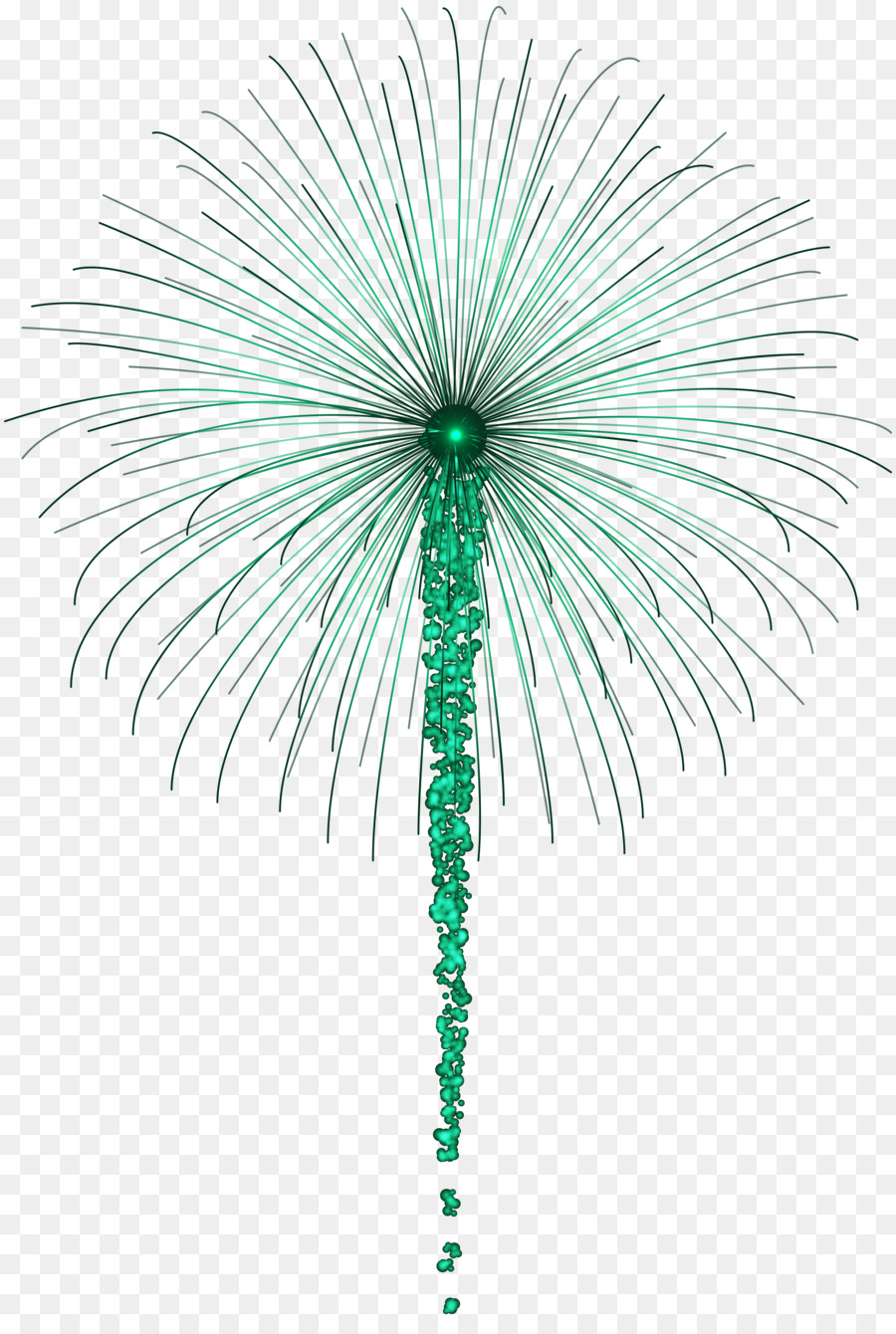 Fogo De Artifício，Verde PNG