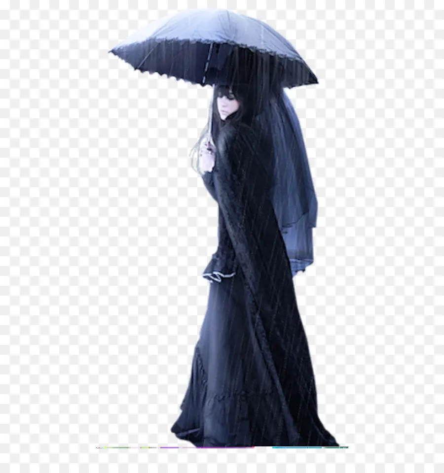 Mulher Com Guarda Chuva，Chuva PNG