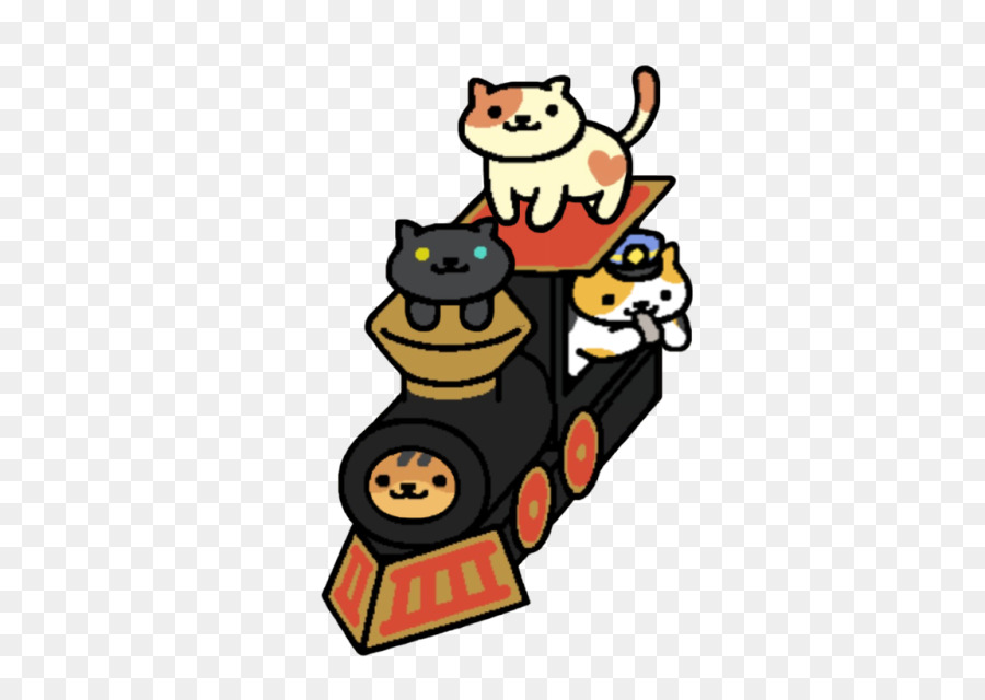 Gatos No Trem，Bonitinho PNG