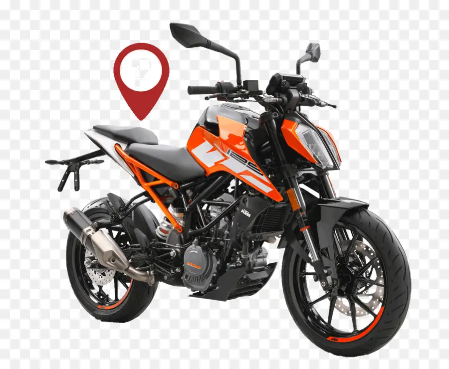 Motocicleta Laranja，Motocicleta PNG