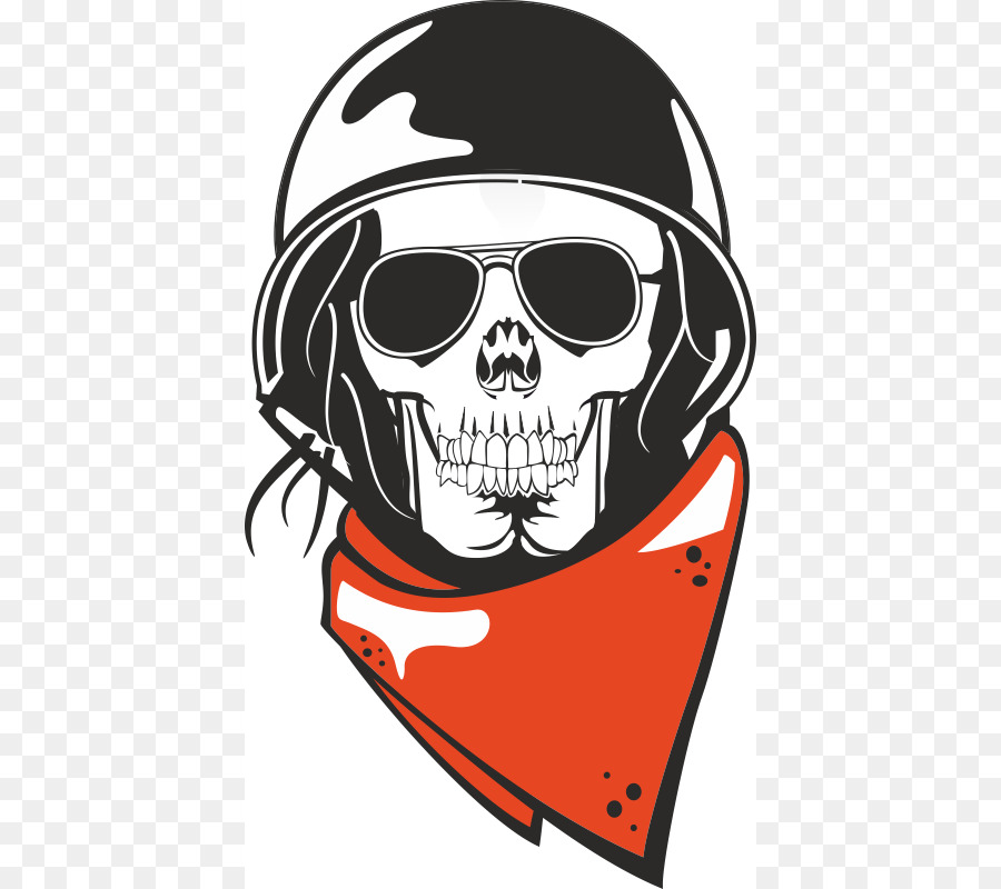 Caveira Com Capacete，Bandana PNG