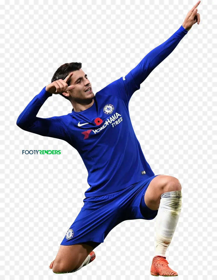 Álvaro Morata，201718 Premier League PNG