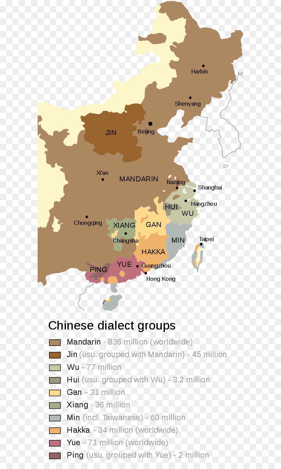 Grupos De Dialeto Chinês，China PNG