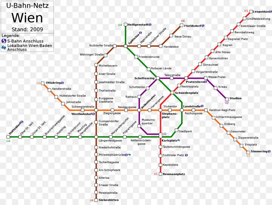 Mapa Do Metrô De Viena，Transporte PNG