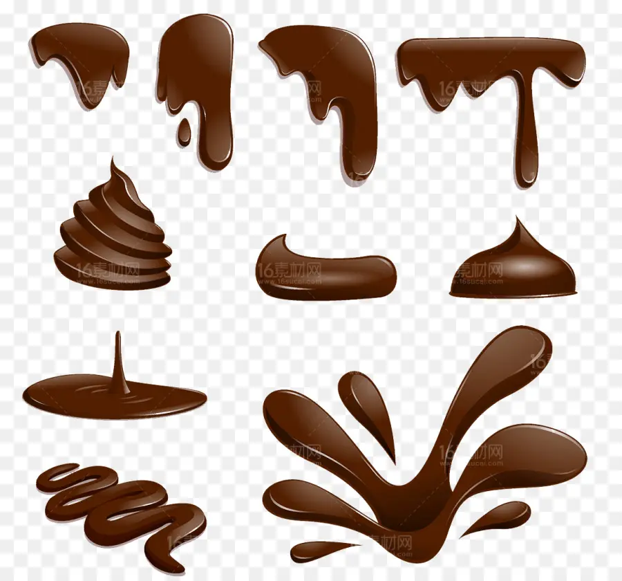 Gotas De Chocolate，Doce PNG