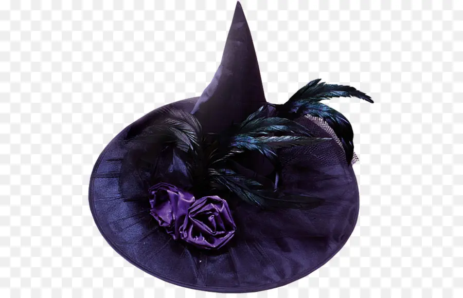 Chapéu De Bruxa，Roxo PNG