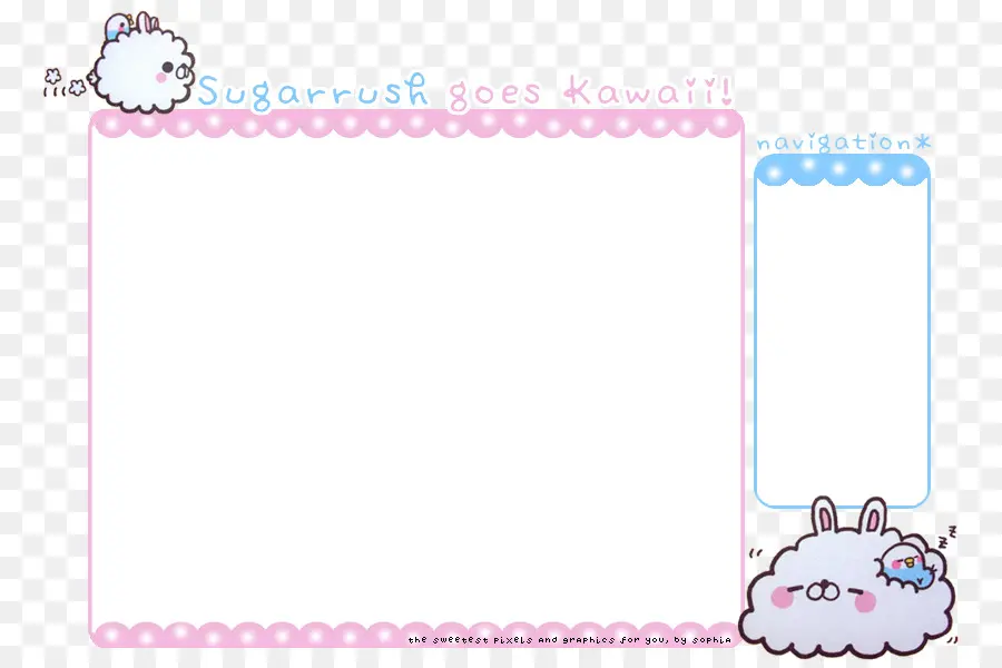 Moldura De Doodle Fofa，Kawaii PNG