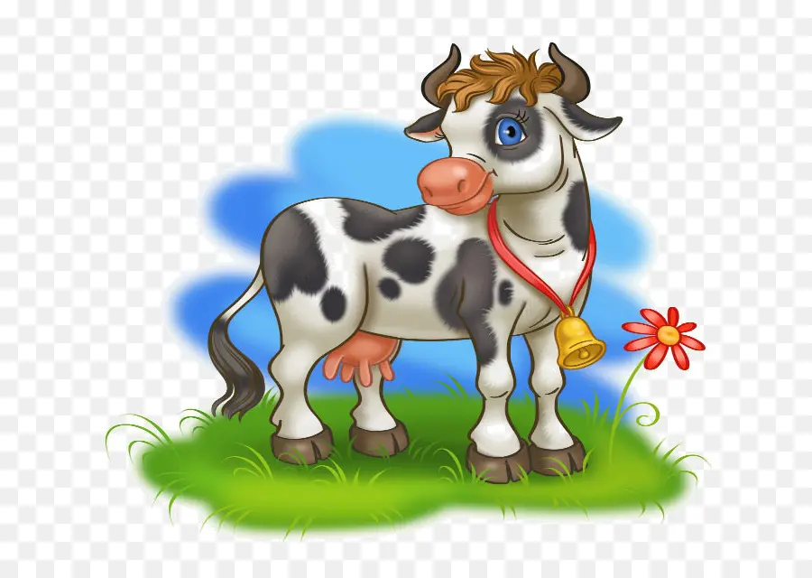 Vaca De Desenho Animado，Fazenda PNG