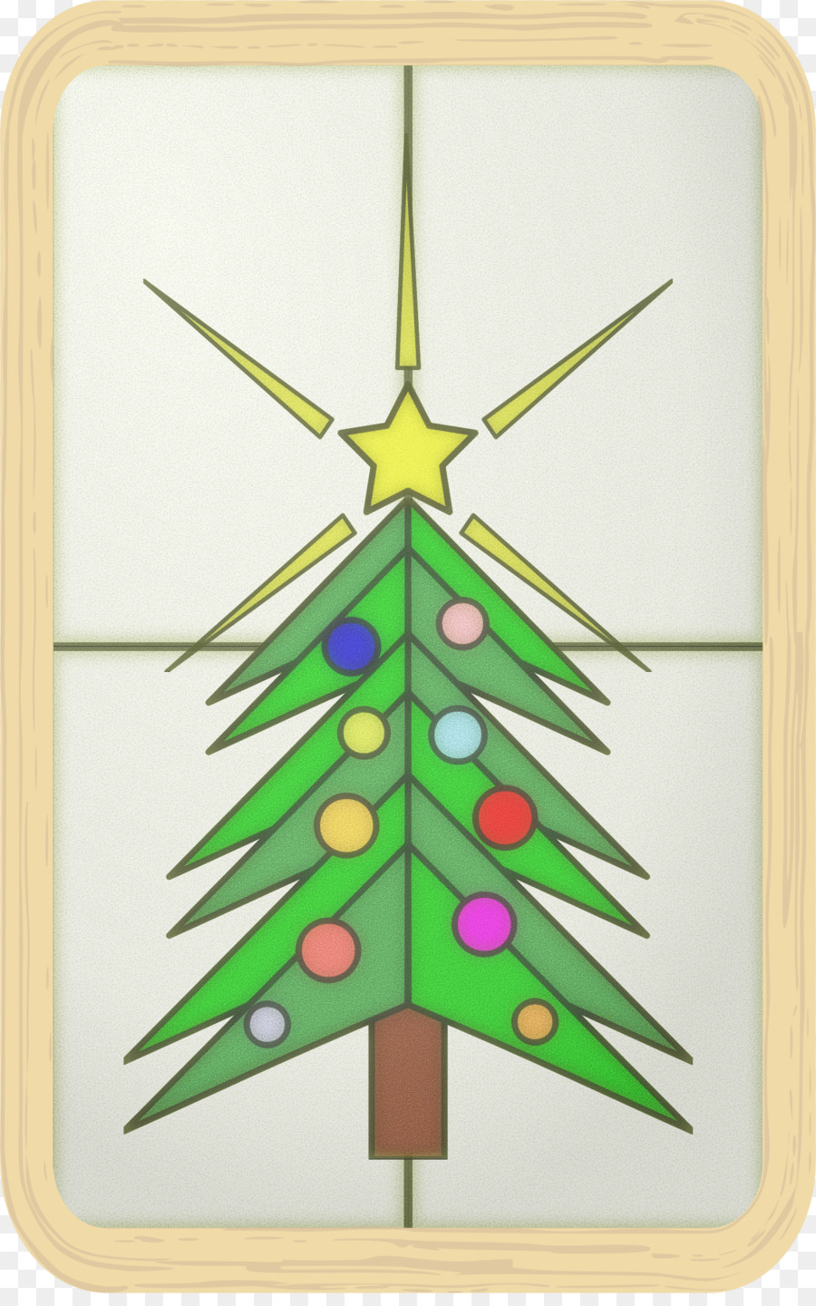 árvore De Natal，Vitrais PNG