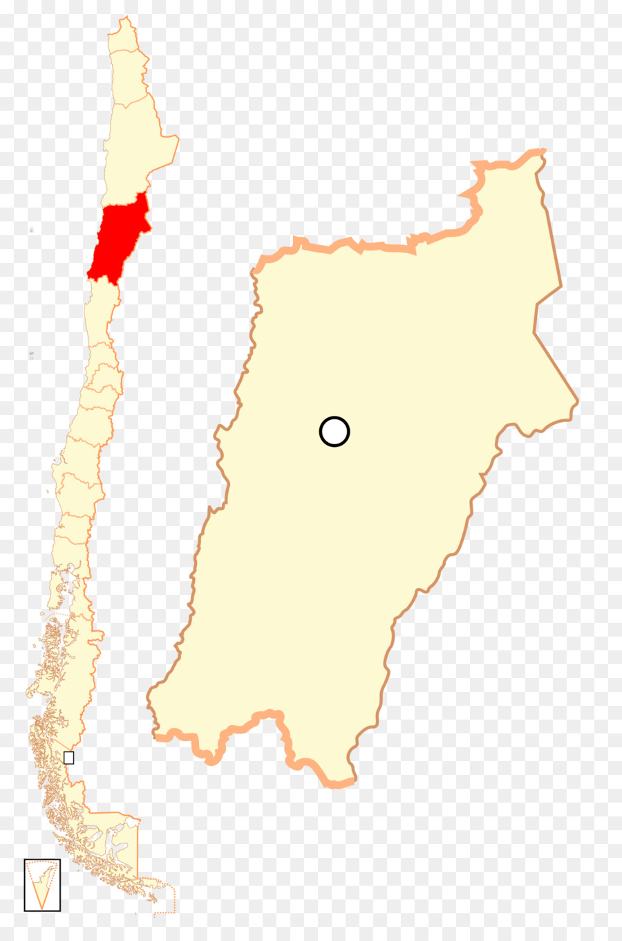 Mapa Da Região，Chile PNG