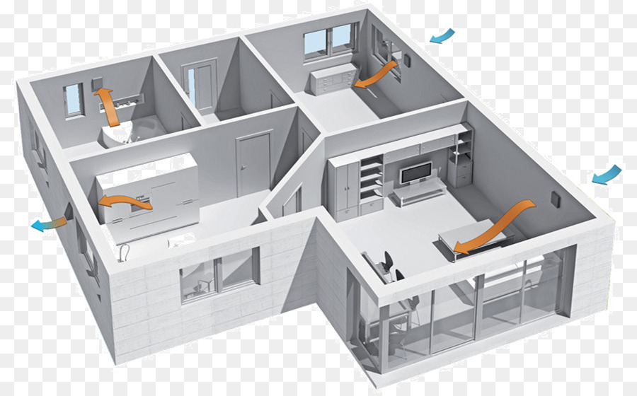 Ar Manipulador，Controlado Espaço De Vida De Ventilação PNG