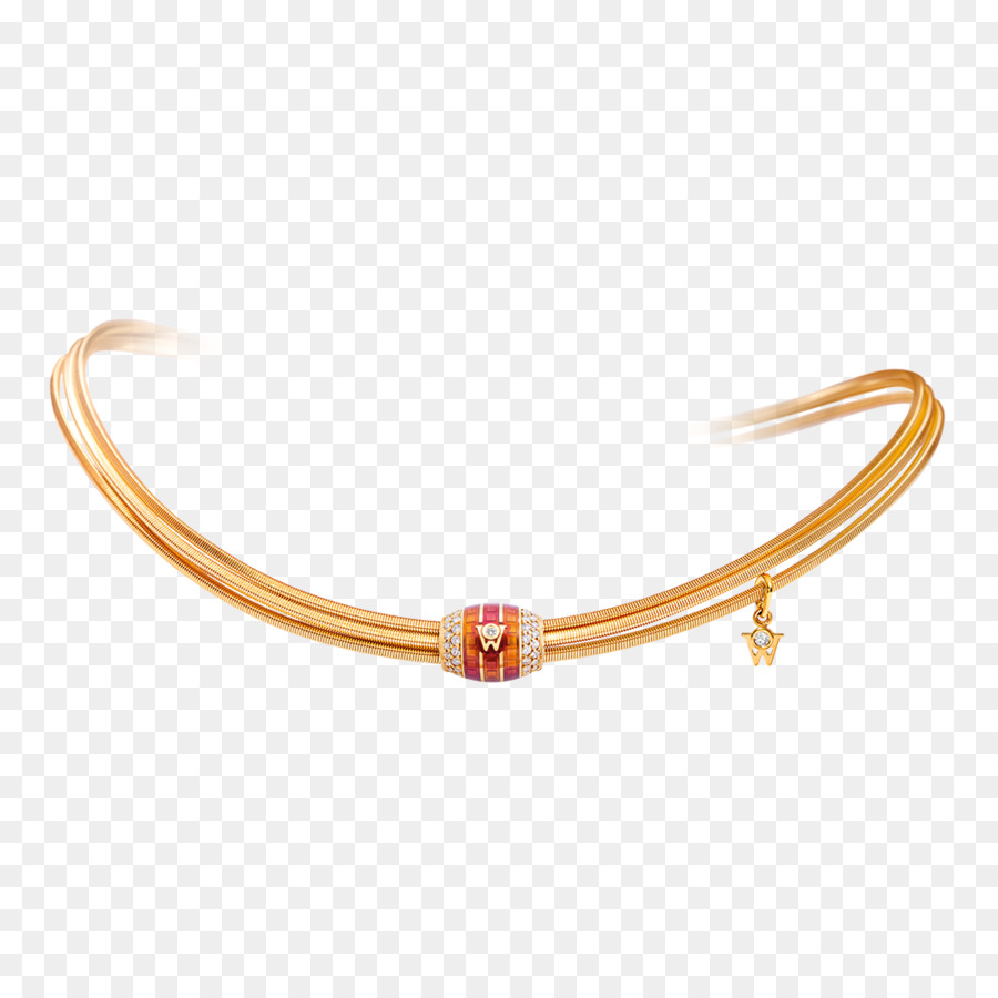 Pulseira De Cordão Vermelho，Contas De Ouro PNG