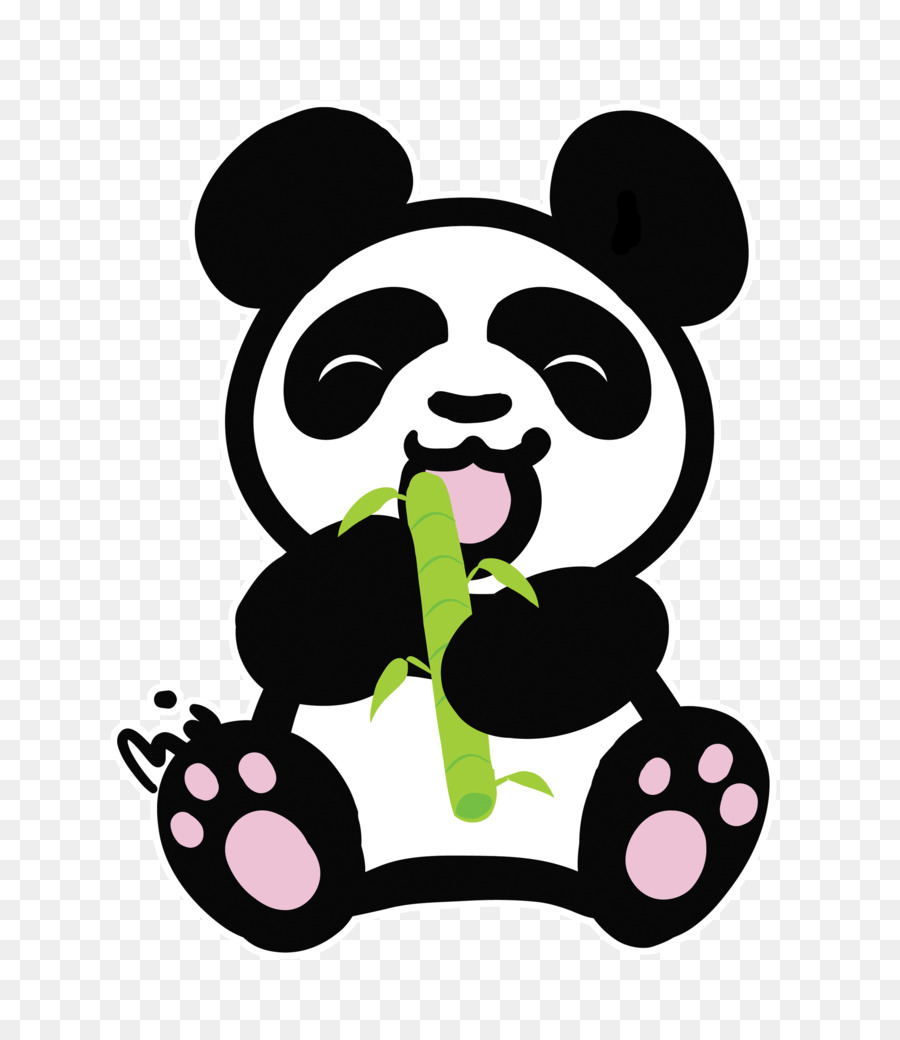 Feliz Panda，Avental PNG