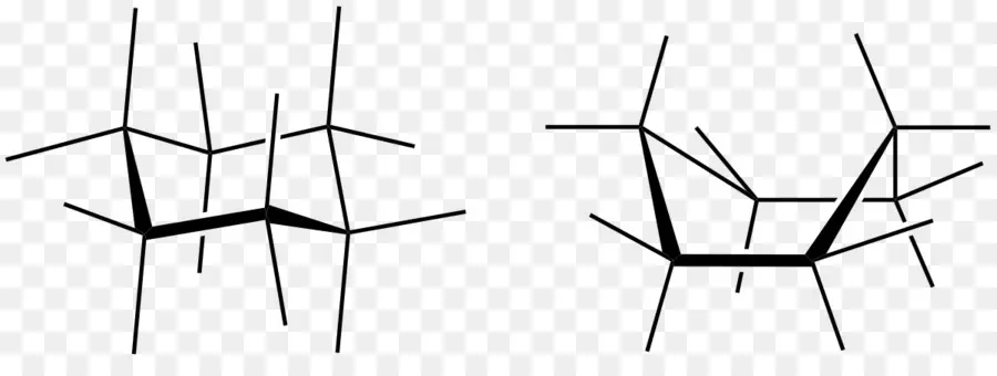 Conformação De Cadeira De Ciclohexano，Química Orgânica PNG