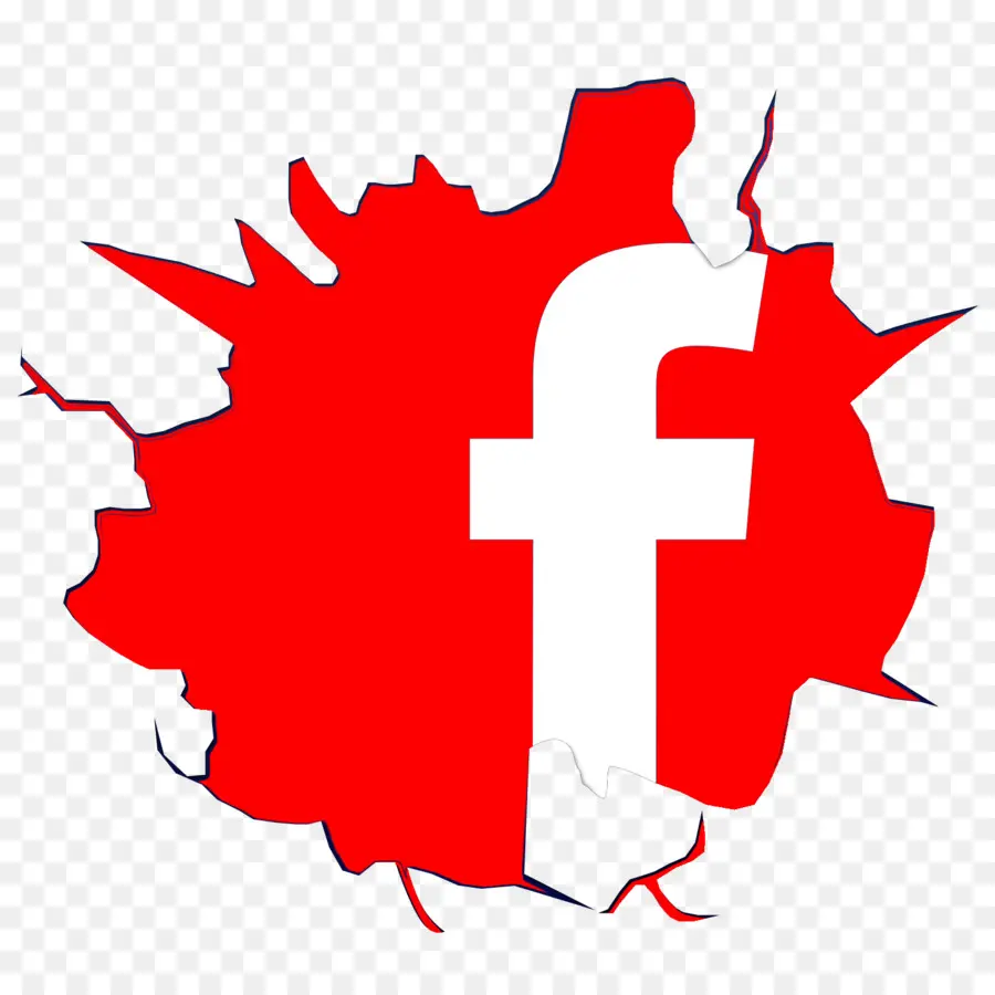 Logotipo Vermelho Do Facebook，Mídias Sociais PNG