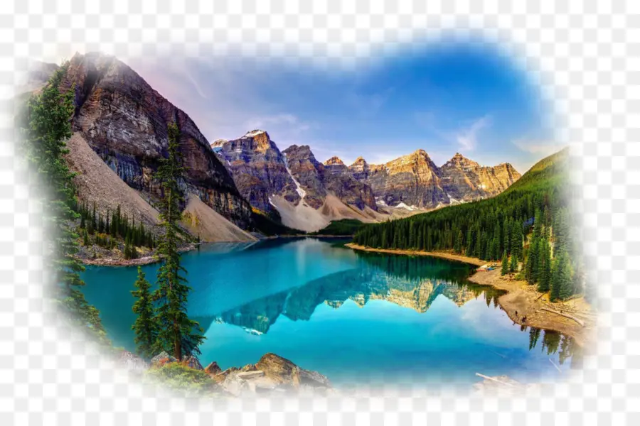 Lake Louise，O Lago Moraine PNG