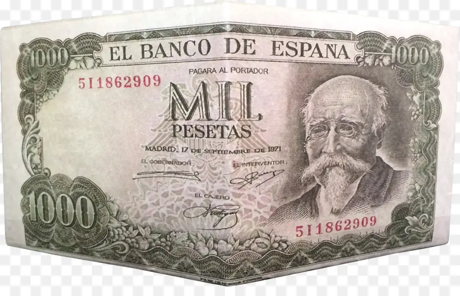 Nota De 1000 Pesetas，Pesetas PNG