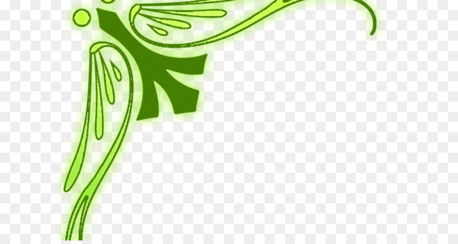 Design De Canto Verde，Decoração PNG