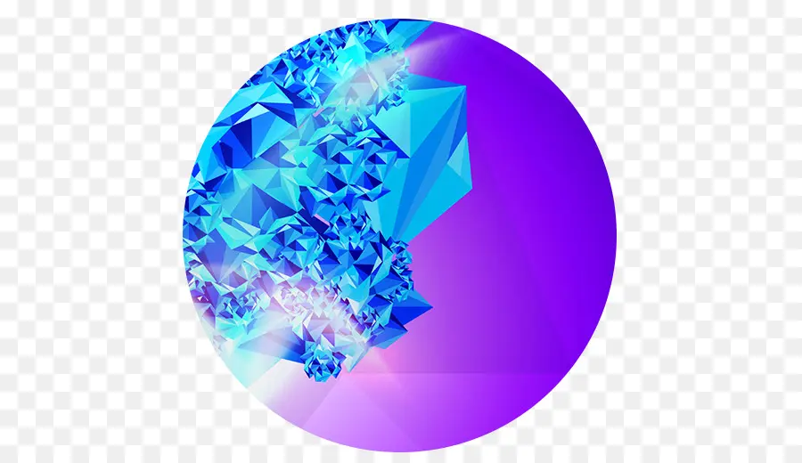 Esfera De Cristal Azul，Jóia PNG