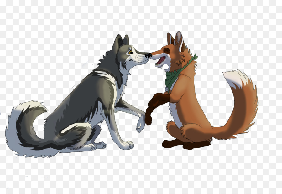 Lobos De Desenho Animado，Animais PNG