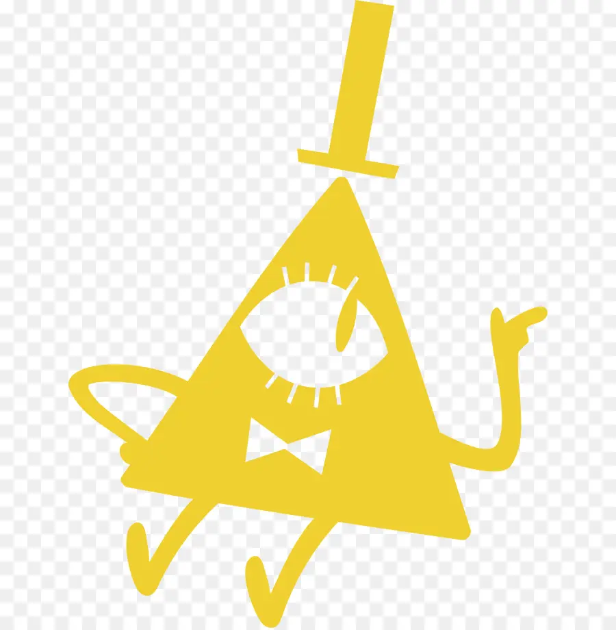 Personagem Triângulo，Amarelo PNG