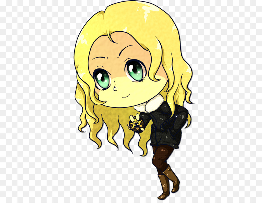 Personagem Chibi Loira，Bonitinho PNG