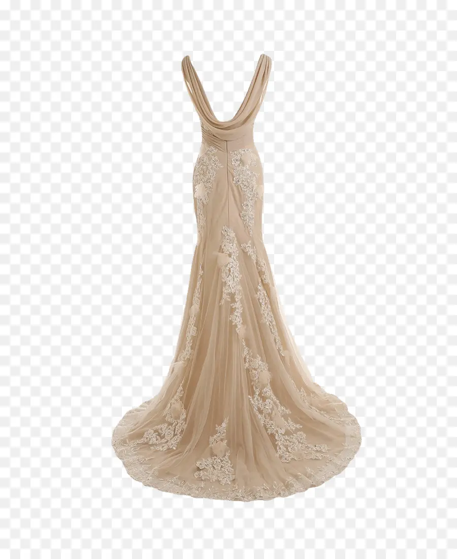 Vestido De Noiva，Bege PNG