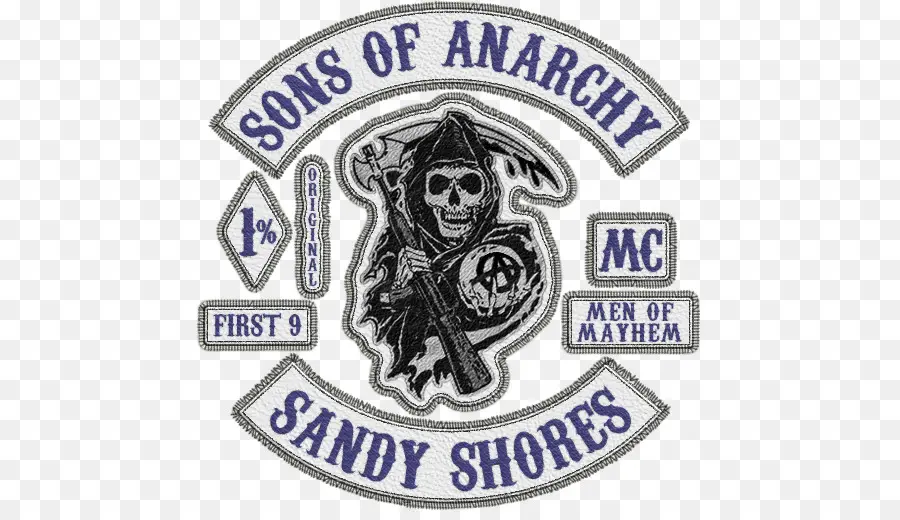 Filhos Da Anarquia Sandy Shores Patch，Clube De Motociclismo PNG