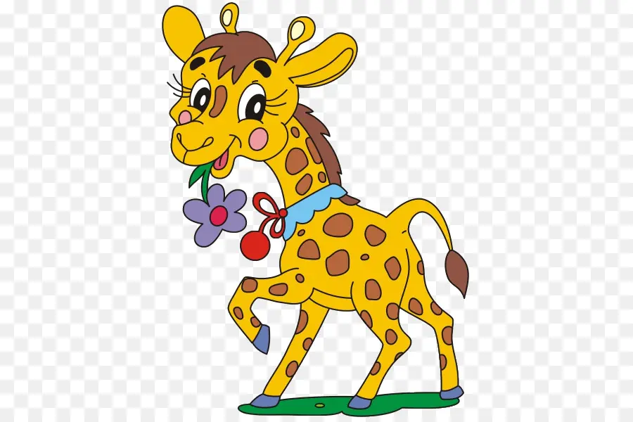 Girafa De Desenho Animado，Bonitinho PNG