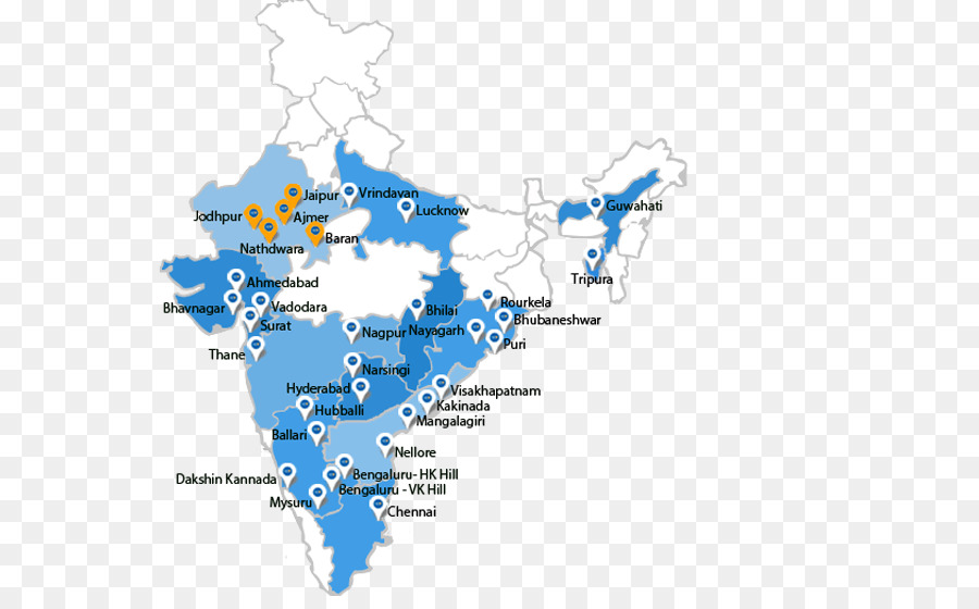 Akshaya Patra Fundação，Estados E Territórios Da índia PNG