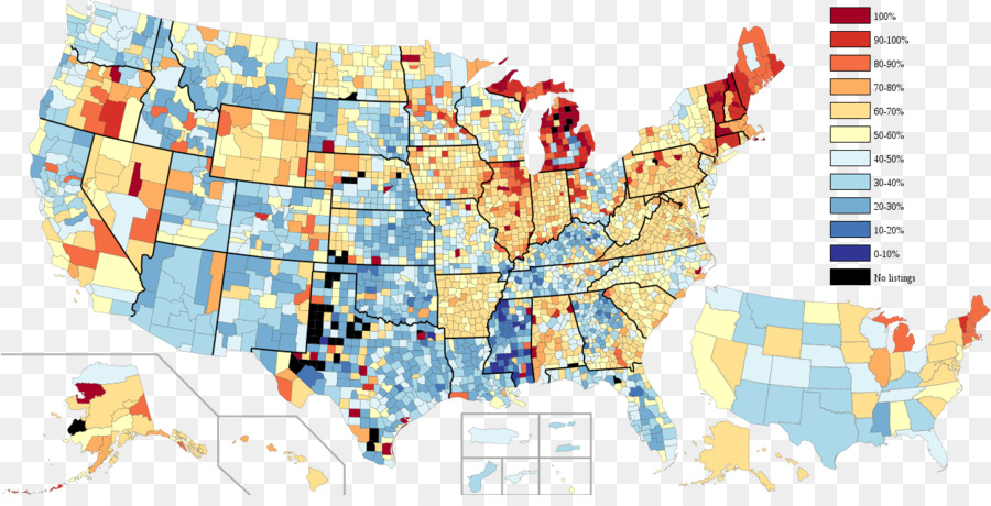 Estados Unidos，Mapa PNG