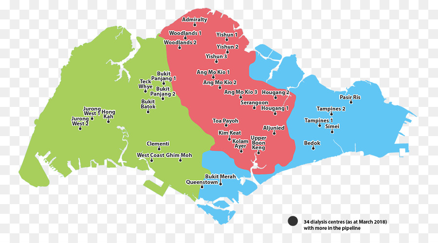 Singapura，Vetor Mapa PNG