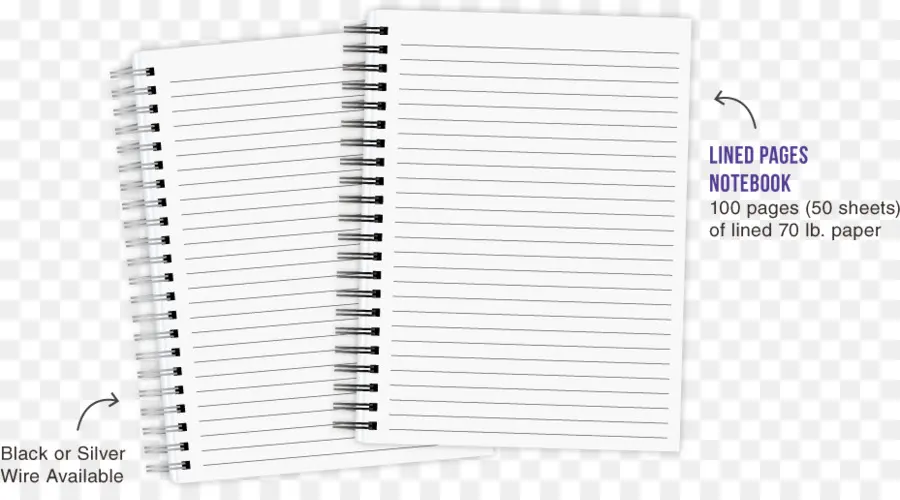 Caderno，Páginas Pautadas PNG