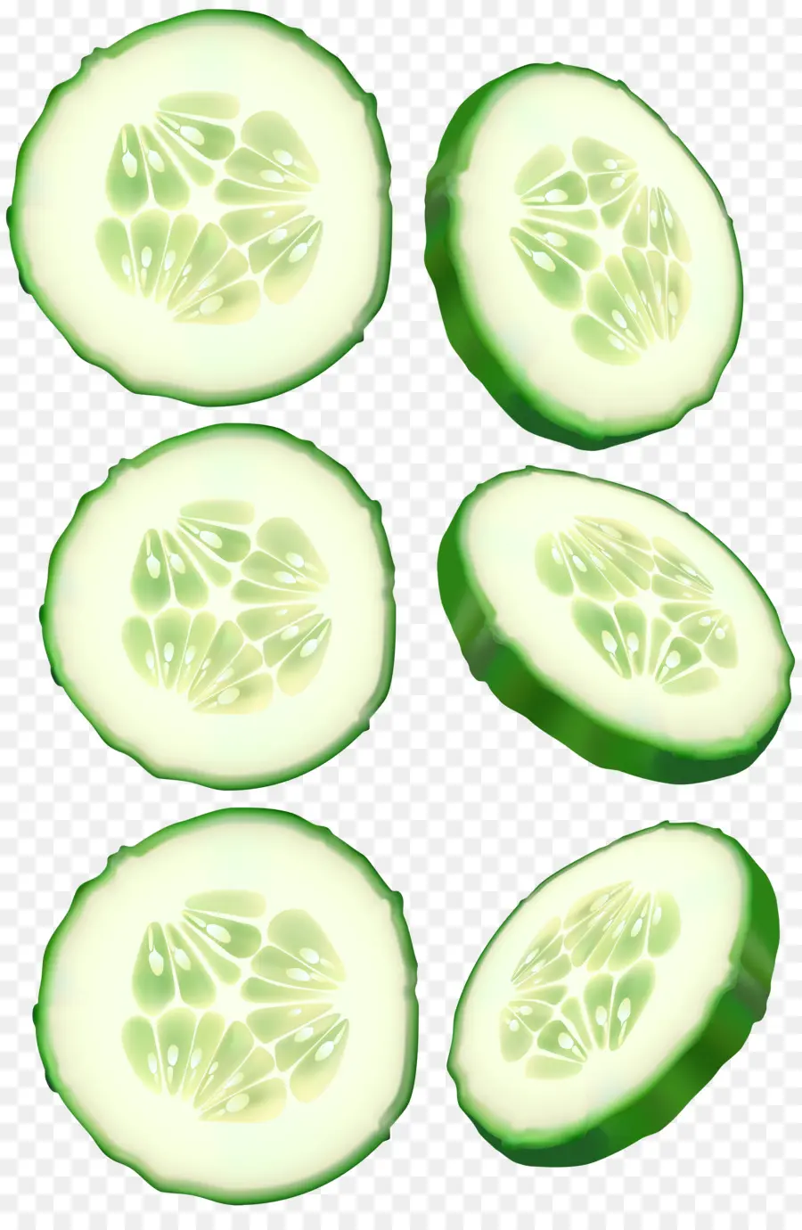 Fatias De Pepino，Pepino PNG