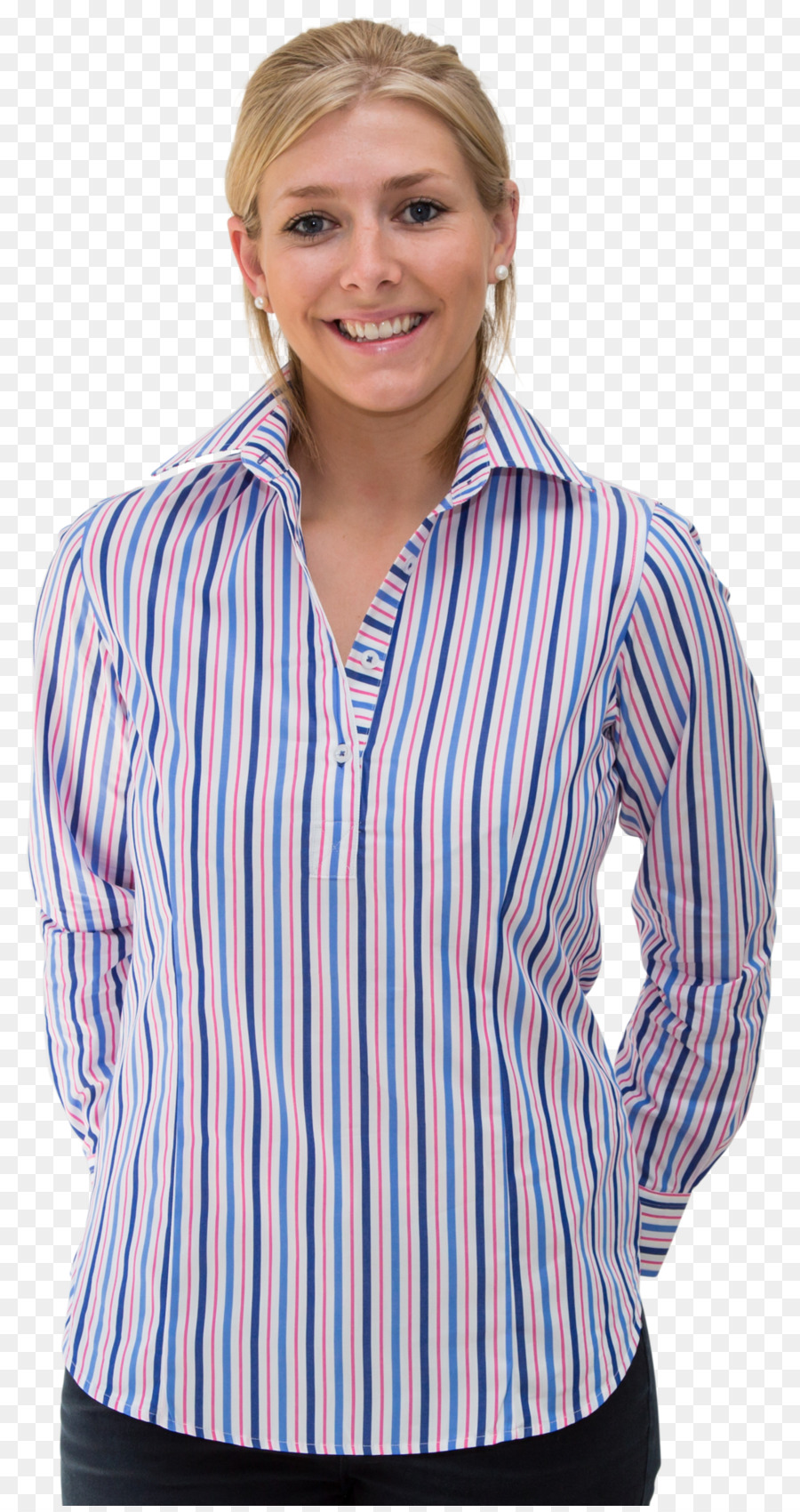 Vestido De Camisa，Azul PNG