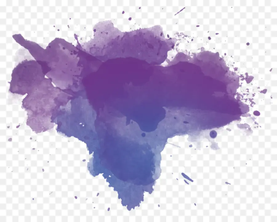 Pintura Em Aquarela，Azul PNG