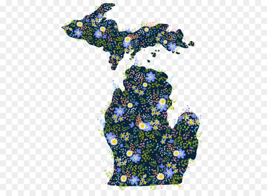 Mapa De Michigan，Estado PNG